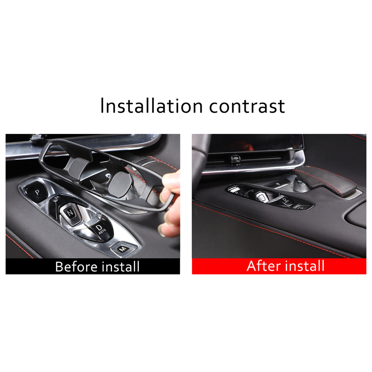 Matte Black ABS Full Interior Set Cover Trim Kit For Corvette C8 2020-25 - Styles 6-10 9