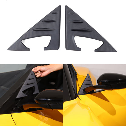Matte Real Carbon fiber Window A Pillar Triangle Cover Trim for Lotus EMIRA 21+ 3