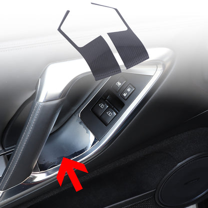 Real Carbon Fiber Window Lift Switch Button Panel Trim For Nissan GTR R35 08-16 5
