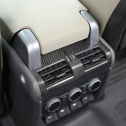 Real Carbon Fiber Rear Air Outlet Vent Panel Trim Cover For LR Defender 2020-24 9
