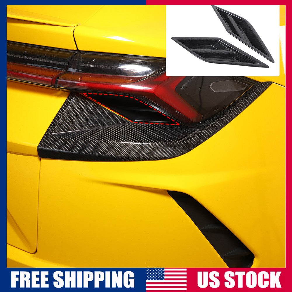 Real Carbon Fiber Rear Bumper Taillight Lower Trim For Lamborghini URUS 18-23 US 1