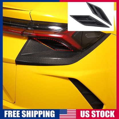 Real Carbon Fiber Rear Bumper Taillight Lower Trim For Lamborghini URUS 18-23 US 1