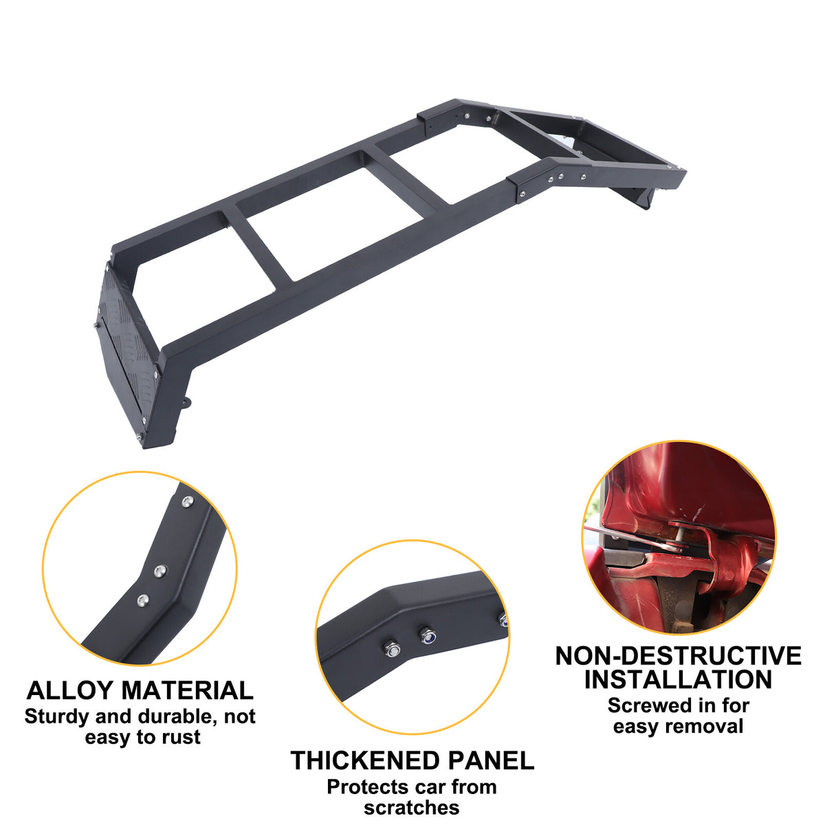 Off-Road Rear Hatch Tailgate Ladder For LR Freelander 2 LR2 L359 2007-15 US 13