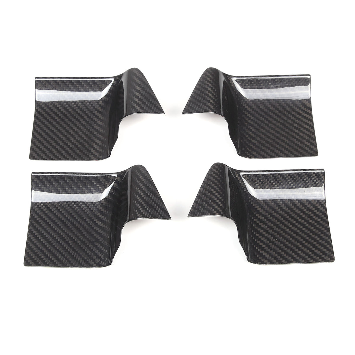 Real Carbon fiber Inner Door Handle Bowl Cover Trim For LR Defender 110 2020-24 13
