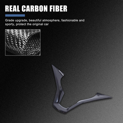 Real Carbon Fiber Interior Steering Wheel Cover Trim For Cadillac Escalade 21-24 8