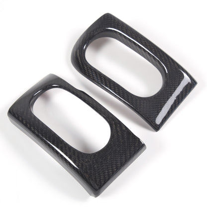 Real Dry Carbon fiber Side Air Outlet Vent Panel Trim For Corvette C6 2005-2013 7