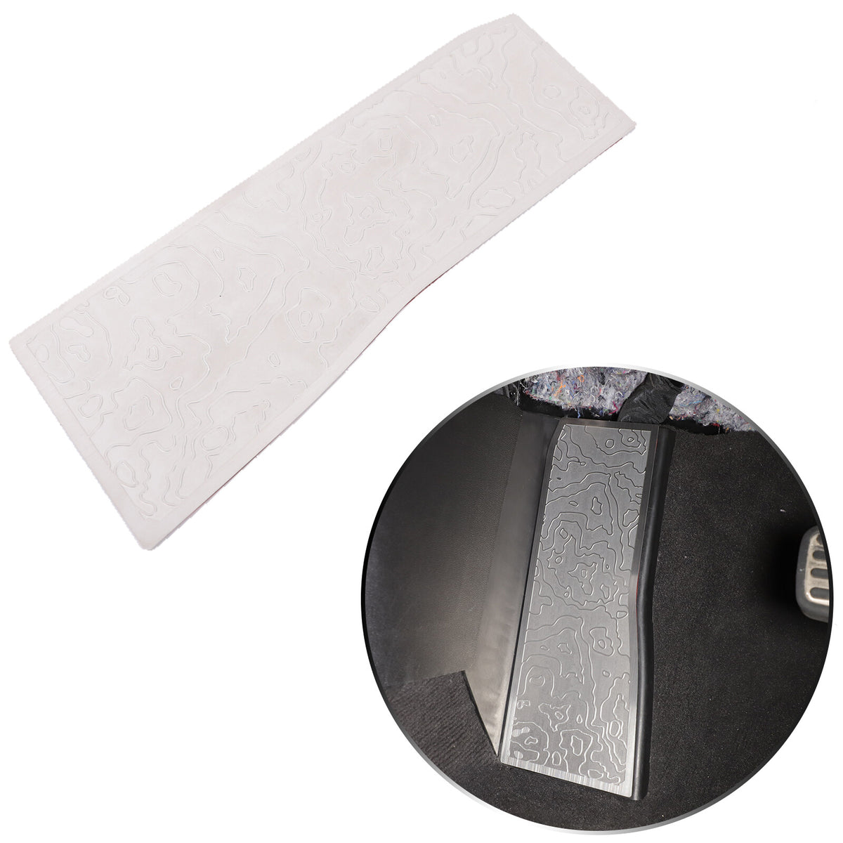 Silver Stainless Steel Left Foot Rest Pedal for Corvette C8 2020+ 20
