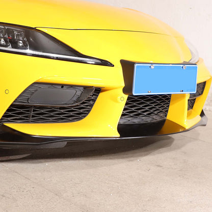 Real Carbon Fiber Front Bumper Side Grill Trim Cover For GR Supra A90 2019-2024 5