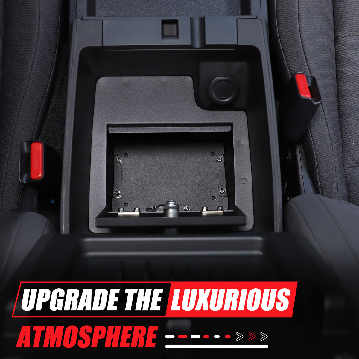 Center Console Safe GUN Storage Lock Box W/ TRAY For Nissan Frontier 2022+ 16