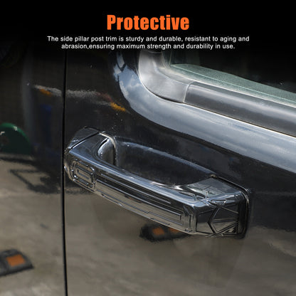 Mecha Glossy Piano Black Exterior Door Handle Cover for Hummer H3 2005-09 US 6