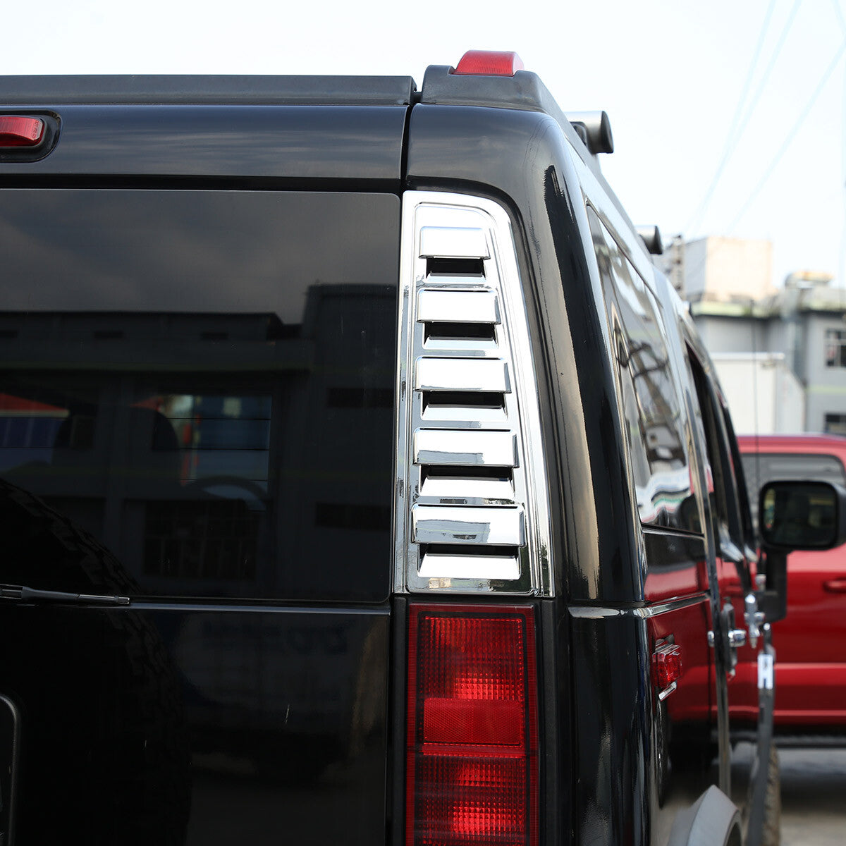 Silver Chrome Exterior Door Handle Mirror Hood Vent Trim Kit For Hummer H2 03-09 44