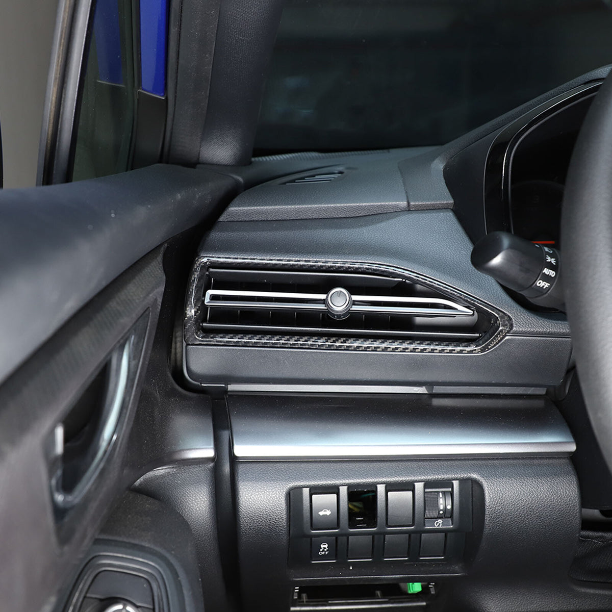 Real Carbon Fiber Interior Side Air Vent Outlet Cover For Subaru WRX VB 22-24 11