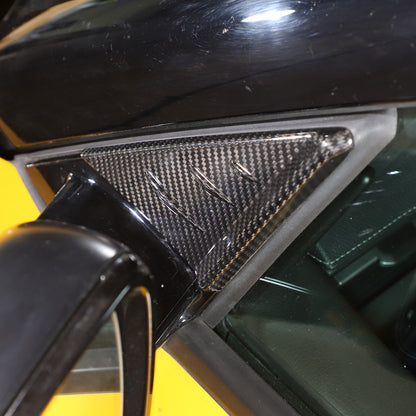Real Carbon Fiber anti-wind buffeting deflector for Totota Supra MK5 A91 19-24 5
