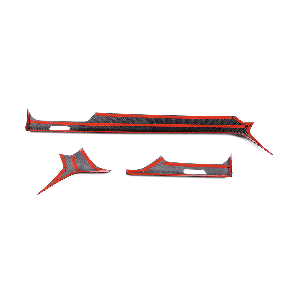 Real Carbon Firber Front Dashboard Strip Cover Trim For Lamborghini Urus 2018-23 5