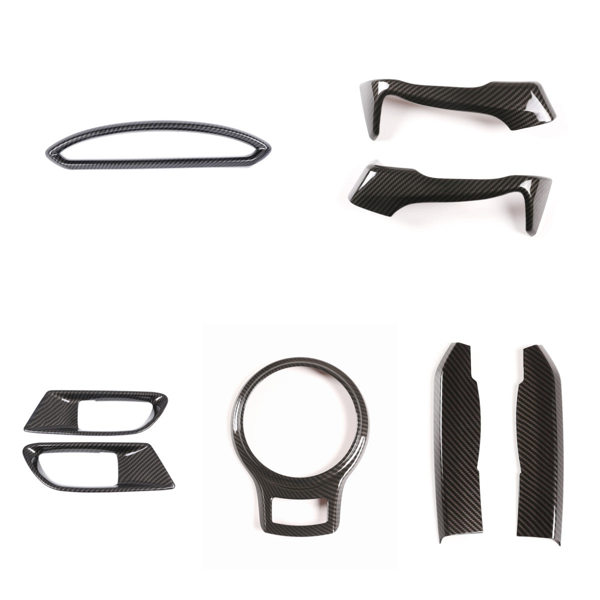 10PCS Car Central Control Carbon Fiber Cover For Subaru BRZ Toyota 86 12-2020 2