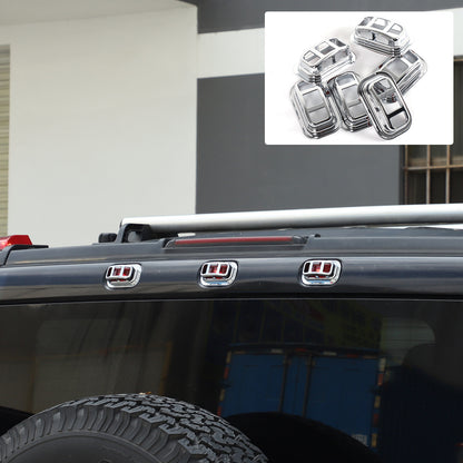 Silver Chrome Exterior Door Handle Mirror Hood Vent Trim Kit For Hummer H2 03-09 136