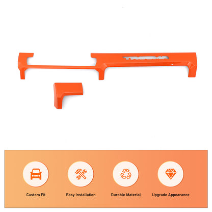 Orange ABS Center Console Strip Trim Cover For Toyota Tacoma 2024+ US 19