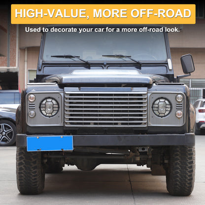 Front Lamp Headlight Cover Guard Net Trim For Land Rover Defender L316 2004-19 22