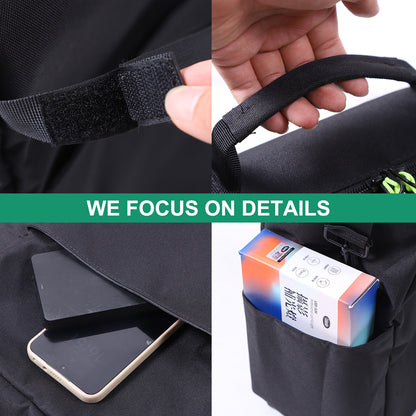 Black Underseat Organizer Tool Pockets Storage Bag for Nissan Titan 2016-2023 3