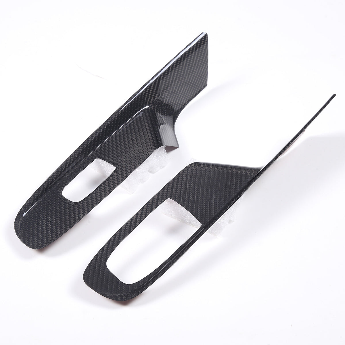 Real Carbon Fiber Window Lift Switch Panel Cover Trim For Corvette C8 Coupe 20+ 14