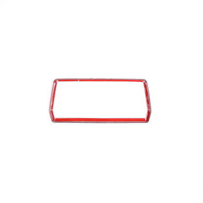 Red Carbon Fiber Console Navigation GPS Panel Trim For Toyota Supra 19-24 11