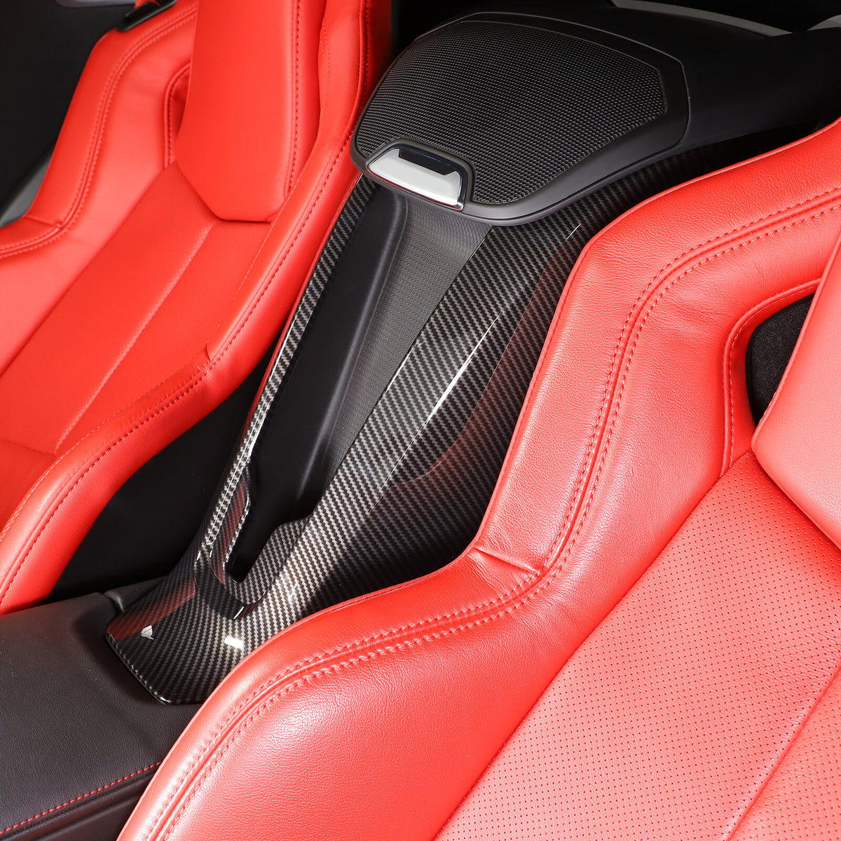 Carbon Fiber ABS Interior Full Decor Cover Trim Kit For Corvette C8 2020-2025 - Styles 16-20 72