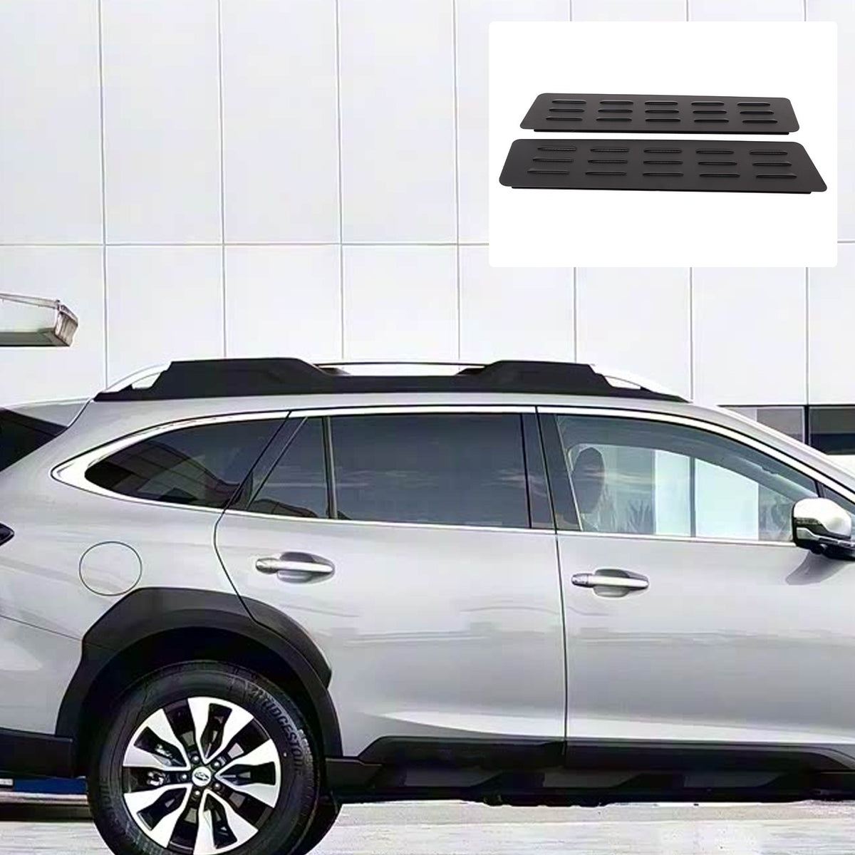 Rear Door Window Louver Air Vent Panel Trim Cover For Subaru Outback 2015-2024 11