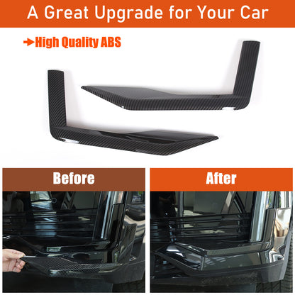 Glossy Black Front Headlight Trim Cover For Cadillac Escalade 2021-23 US 16