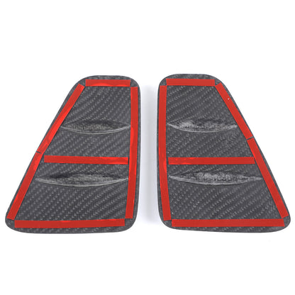 Real Carbon Fiber Rear Taillight Panel Trim For Fiat 500 Abarth 595 695 2016+ 16