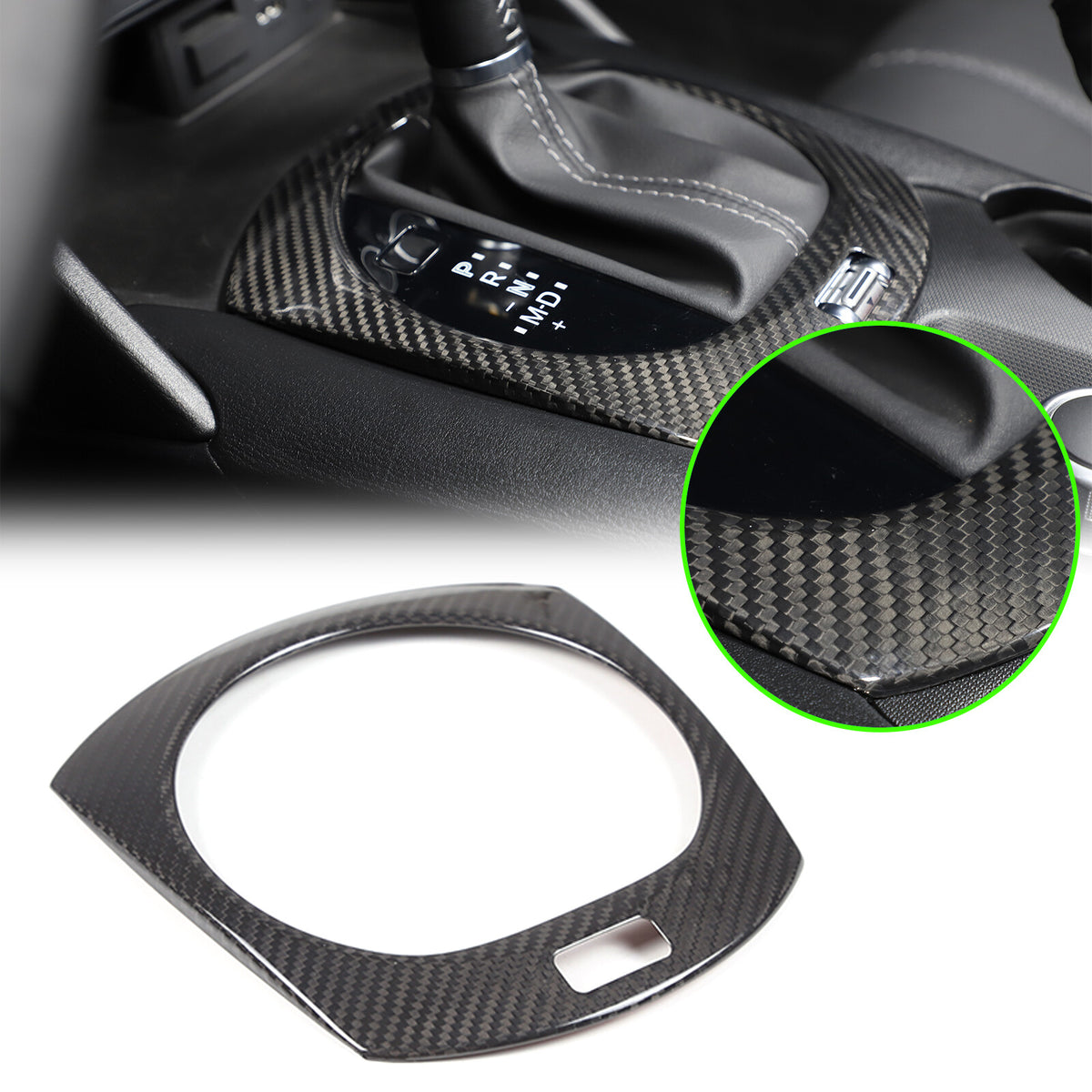 Real Carbon Fiber Center Console Gear Shift Panel trim Cover for Mazda MX-5 16+ 12