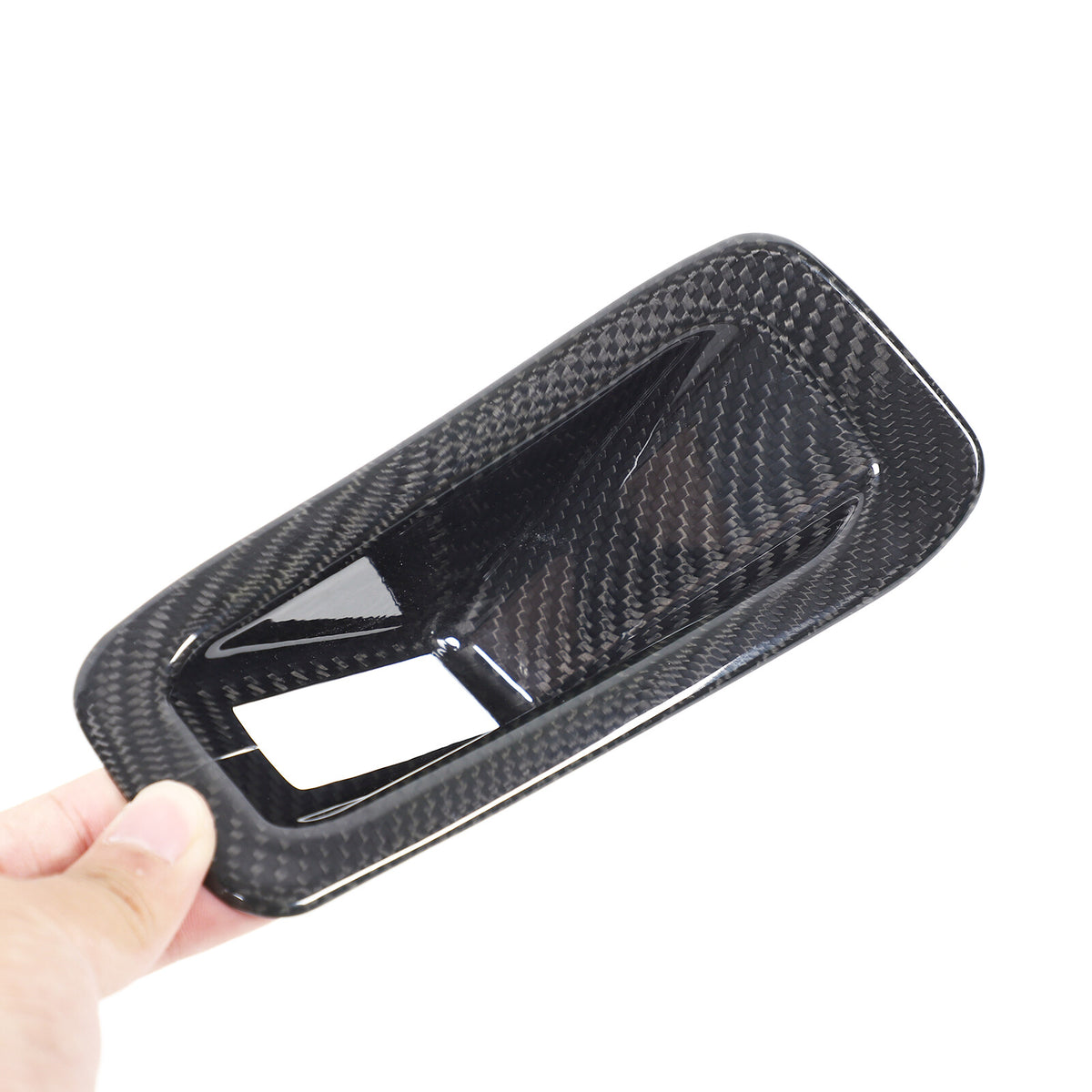 Real Carbon Fiber Seat Safety Belt Button Cover Frame Trim For Corvette C8 20-26 5