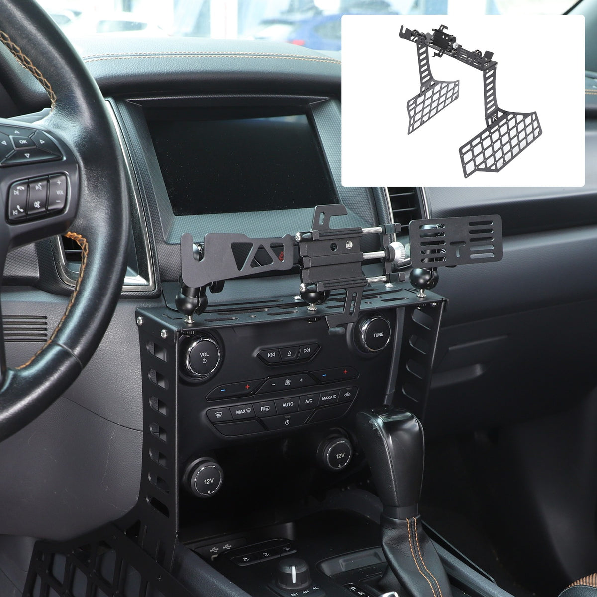 Off-Road Center Gear Shift Extension Platform For Ford Ranger T7 2015-2022 2