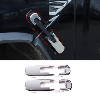 Silver Chrome Exterior Door Handle Mirror Hood Vent Trim Kit For Hummer H2 03-09 73