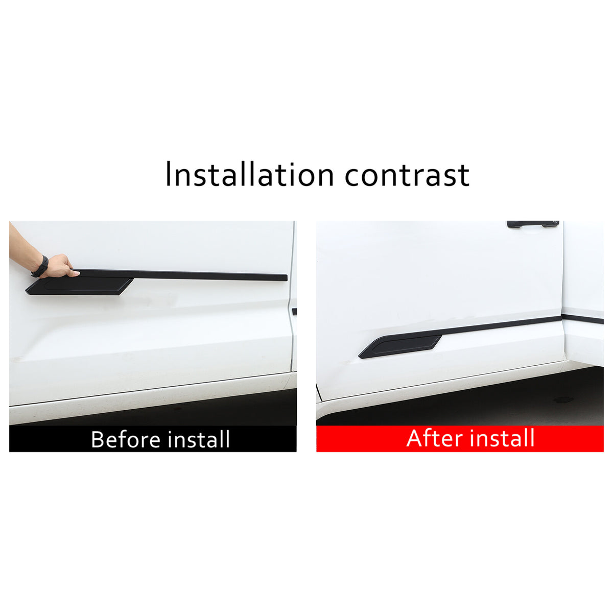 Matte Black Door Side Body Molding Cover Trim For 2022-2025 Toyota Tundra US 15