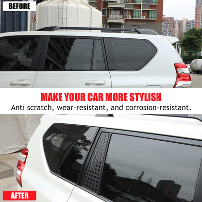 C-pillar Triangular Window Plate Trim For Toyota Land Cruiser Prado 10-23 US 8