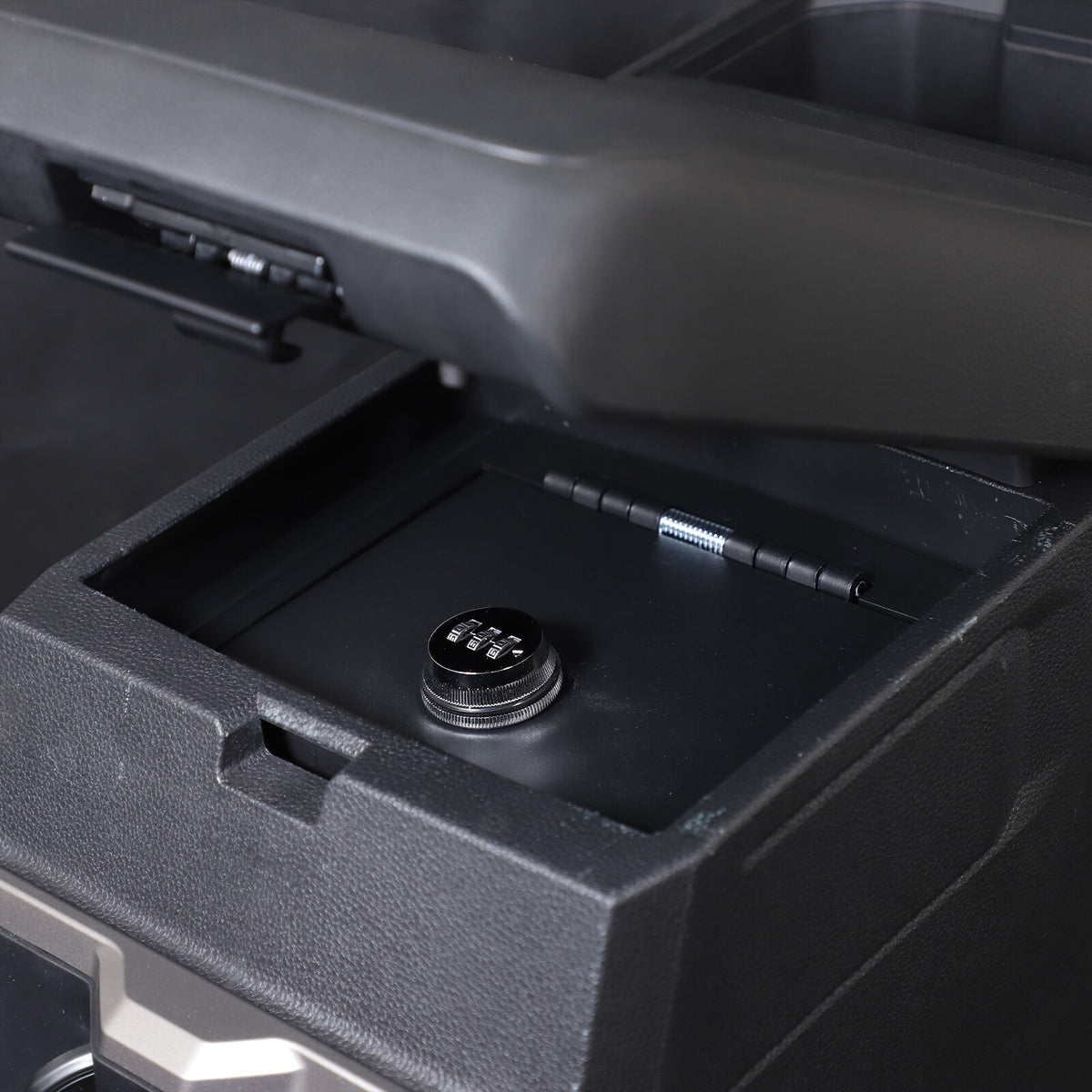 Steel Center Console Safe GUN Storage Lock Box TRAY For Toyota Tacoma 24+ US 9