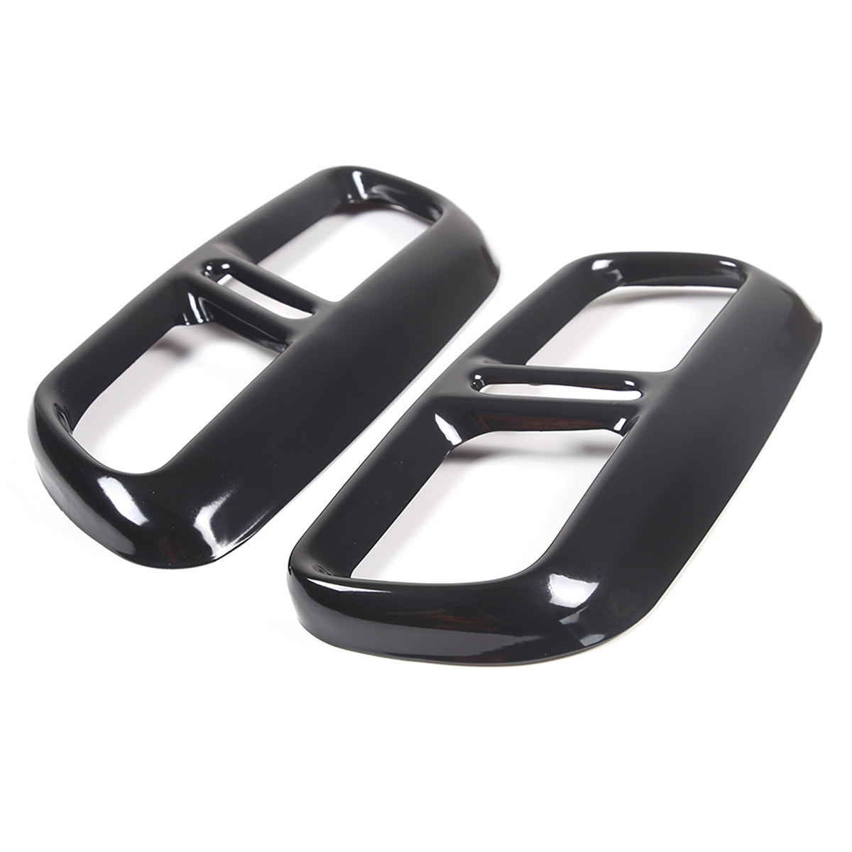 Black Steel Exhaust Pipe Tail Throat Cover Trim For LR Range Rover Sport 2023+ 13