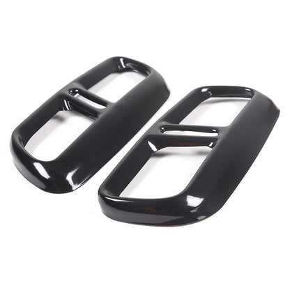Black Steel Exhaust Pipe Tail Throat Cover Trim For LR Range Rover Sport 2023+ 13