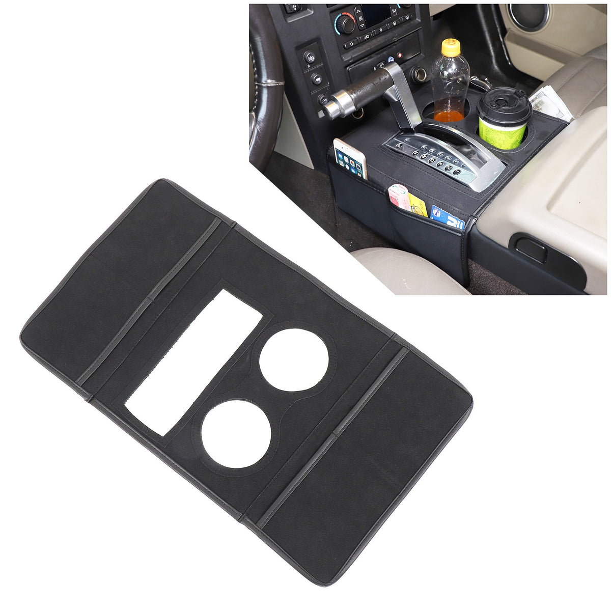 Suede Cloth Center Console Gear Shift Trim Cover For Hummer H2 2003-2009 US 9