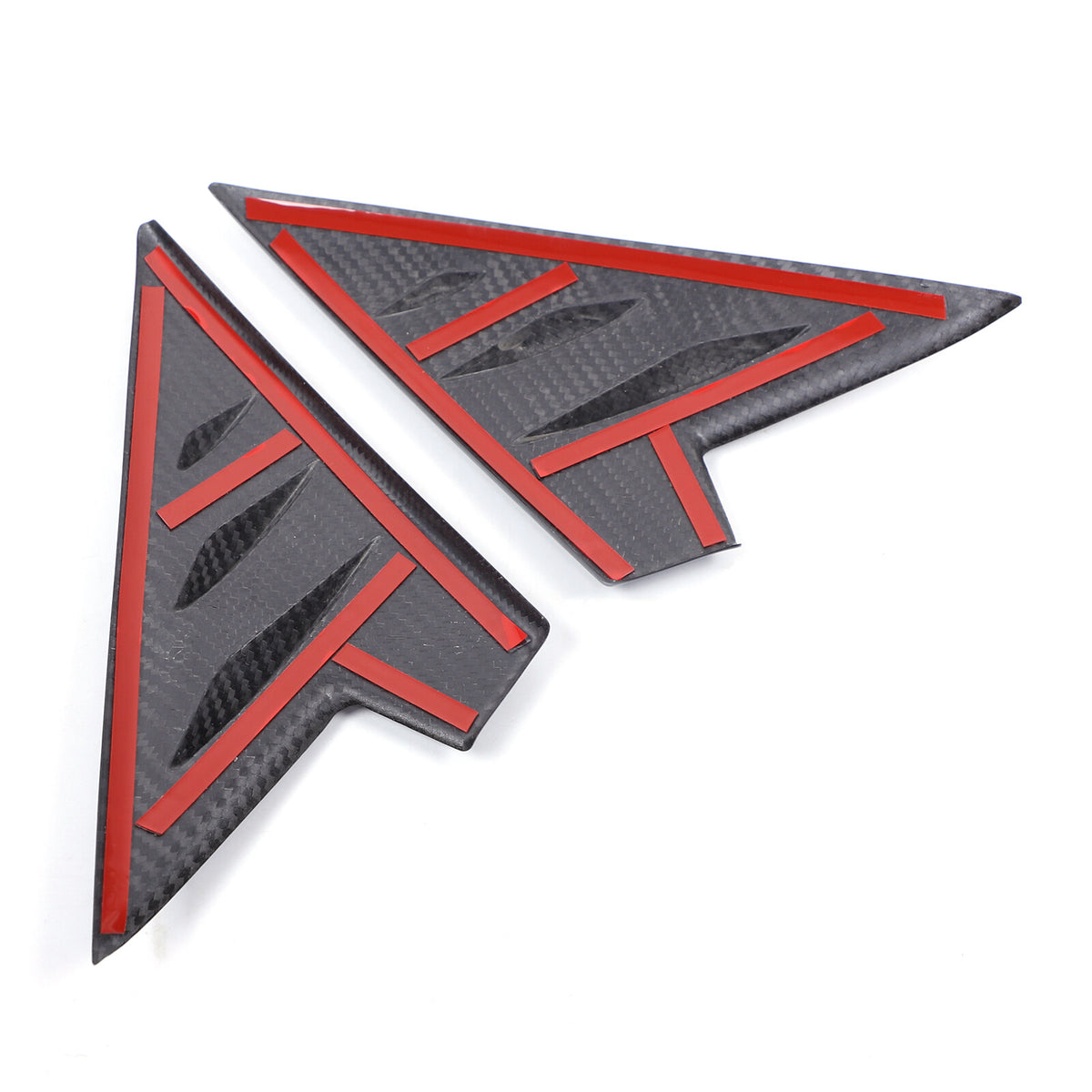 Real Carbon Fiber Front A-pillar Triangular Panel Trim For Alfa Romeo Tonale 11