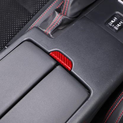 Red Real Carbon Fiber Interior Center Console Trim Set Kit For Subaru BRZ 22+ 31