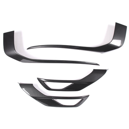 ABS Carbon Fiber Front Side Grille Molding Trim For Mitsubishi Outlander 22-23 12