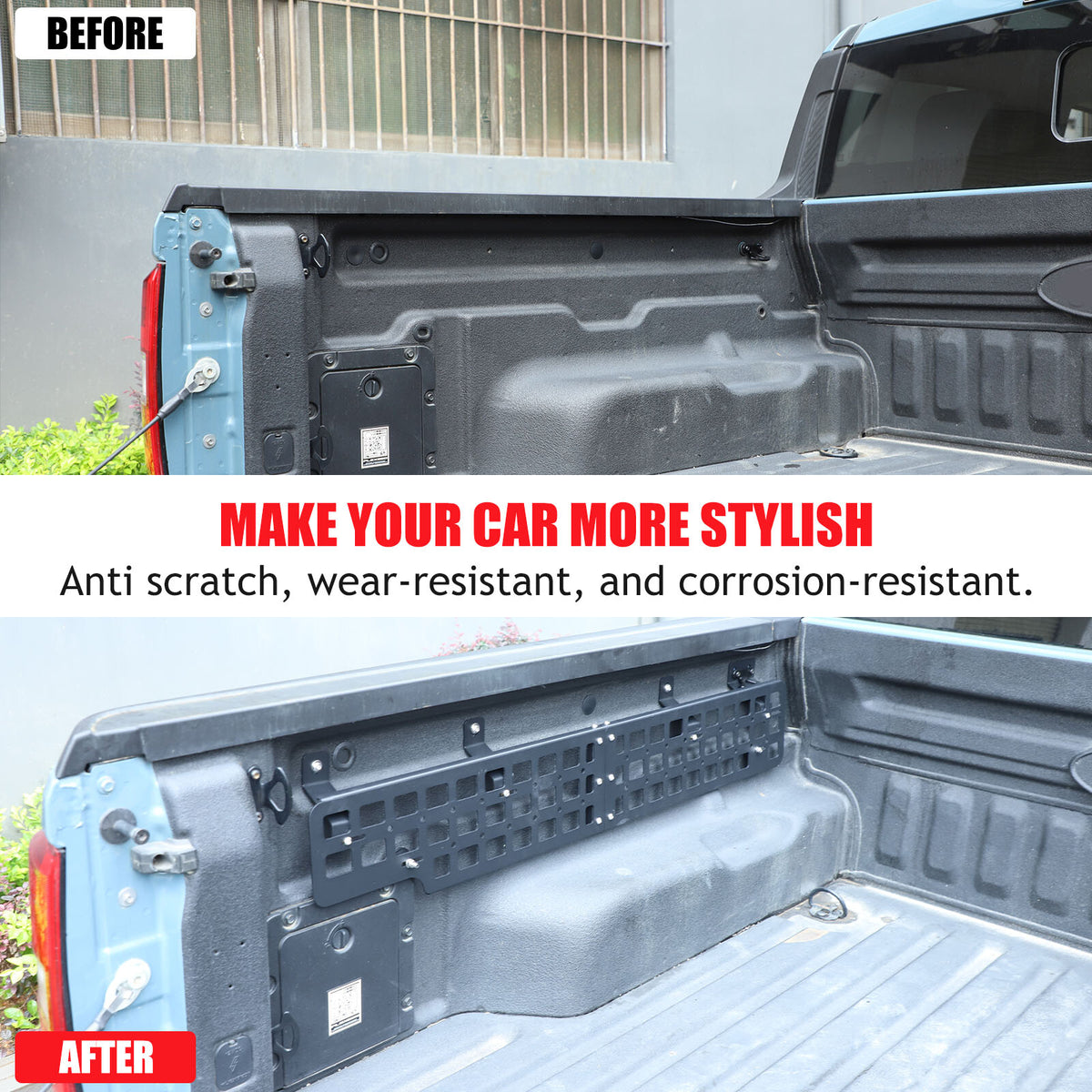Left Side Storage Molle Panel Metal Trunk Bed Storage for Ford Maverick 22-24 14