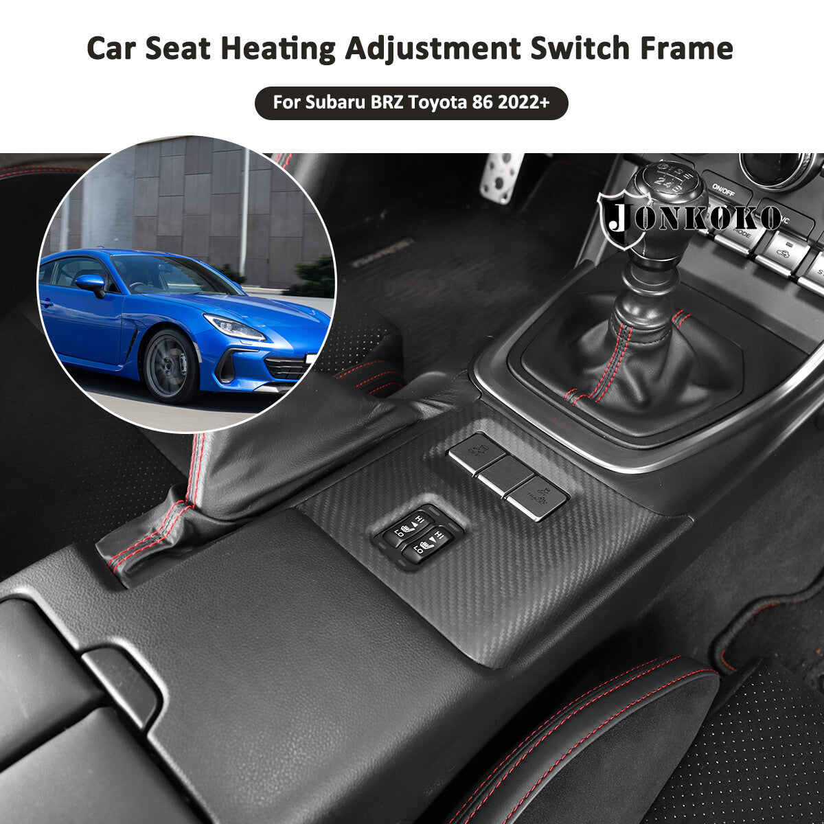 Matte Real Carbon Fiber Interior Center Trim Set For GR86/Subaru BRZ 2022+ 161
