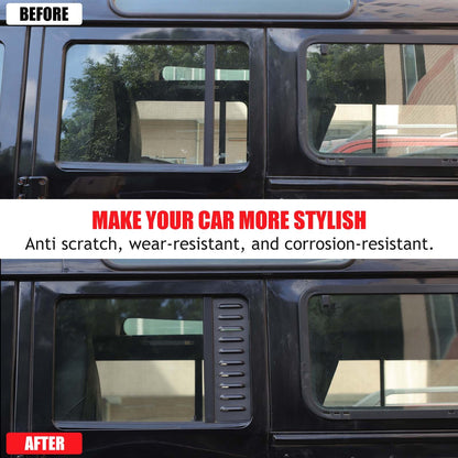 Alloy Rear Door Window Pillar Post Cover Trim For Land Rover Defender L316 04-18 3