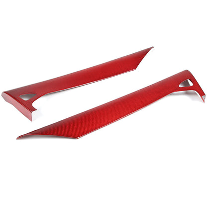 Red Real Carbon Fiber Full Interior Set Decor Trim Kit for Corvette C8 20-25 - Styles 41-45 75