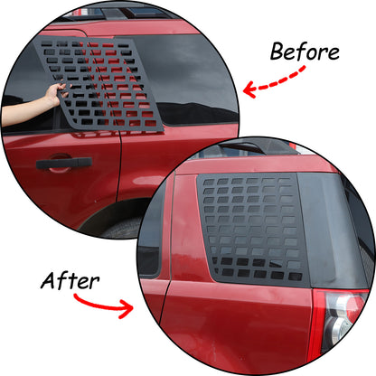 Alloy Tailgate side window honeycomb panel Trim For LR Freelander 2 LR2 07-15 4