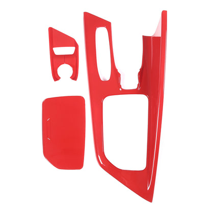 2pcs Red ABS Center Console Frame Trim Cover Fit for Corvette C8 2020-2025 12