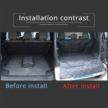 Pet Dog Seat Cover Car Back Seat Protector Hammock Mat For LR Defender 110 20-24 4