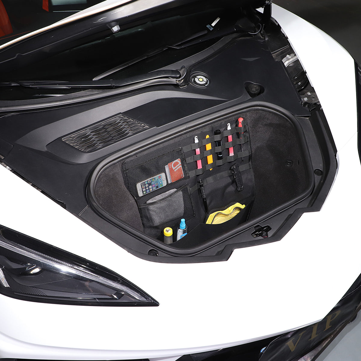Front & Rear Center Console Storage Bag Tray For Corvette C8 2020+ - Variants 1-5 55